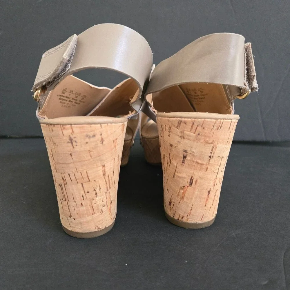 Franco Sarto Suede Slingback Kicks Platforms Sandals Size 6